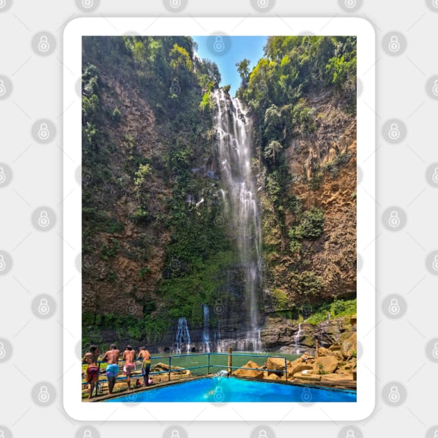 Sagpulon Falls, Jasaan, Misamis Oriental, Mindanao, Philippines Sticker by Upbeat Traveler